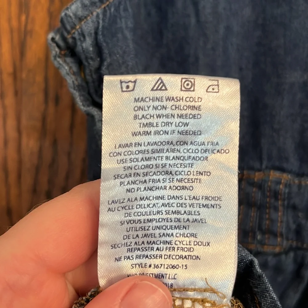 Vintage US Polo Assn. Sleeveless Denim Pleated Dress, 3T